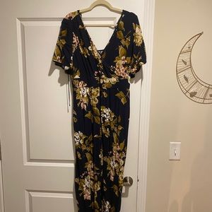 Xhilaration Floral Jumpsuit